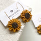 Sunflower earrings handmade in Georgia USA