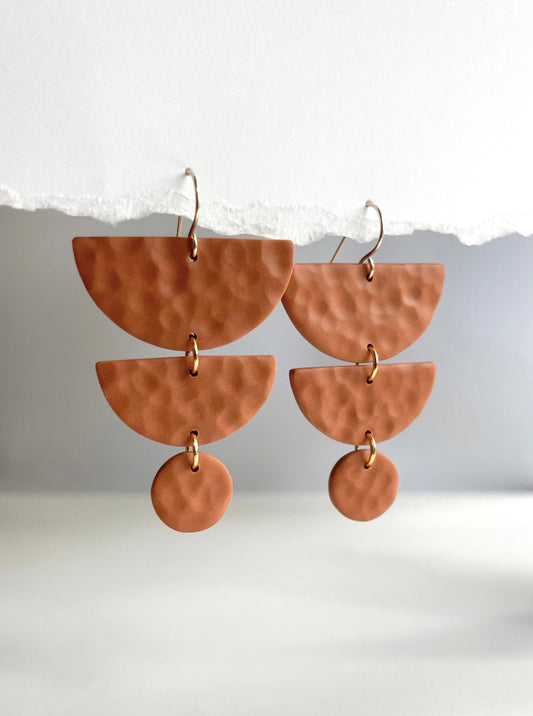 Pumpkin Spice Clay Dangle Earrings