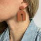 Terracotta Arch Clay Earrings | EVIE